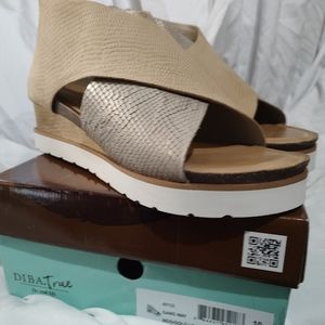 New DIBA TRUE opentoe wedge shoe